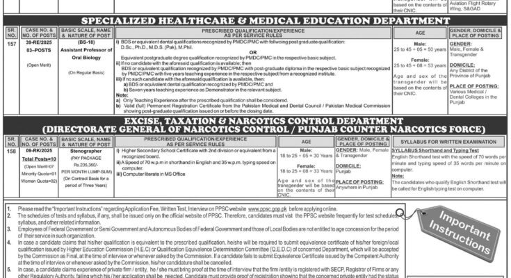 PPSC Jobs Ad 17 2025 scaled 1